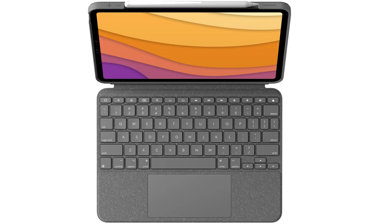 Klawiatura do iPad 7/8/9 Air 3 Pro Logitech Combo Touch szara