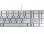 Klawiatura przewodowa CHERRY KC 6000 Slim Apple MacBook MacOS – zdjęcie 1