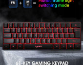 Klawiatura przewodowa gamingowa HXSJ V700 RGB Streamer – zdjęcie 2