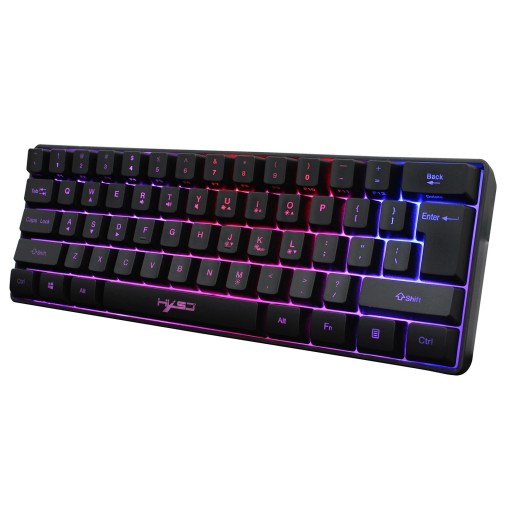 Klawiatura przewodowa gamingowa HXSJ V700 RGB Streamer