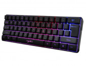 Klawiatura przewodowa gamingowa HXSJ V700 RGB Streamer – zdjęcie 1