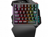 Klawiatura przewodowa gamingowa jednoręczna HXSJ V100 RGB 35 klawiszy – zdjęcie 1