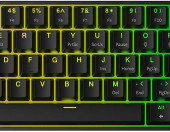 Klawiatura mechaniczna gamingowa Mizar MZ60 LUNA RGB PC/Mac Yellow – zdjęcie 1