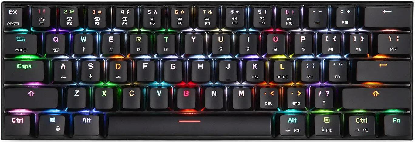Klawiatura mechaniczna bezprzewodowa Motospeed CK62 USB Bluetooth Blue