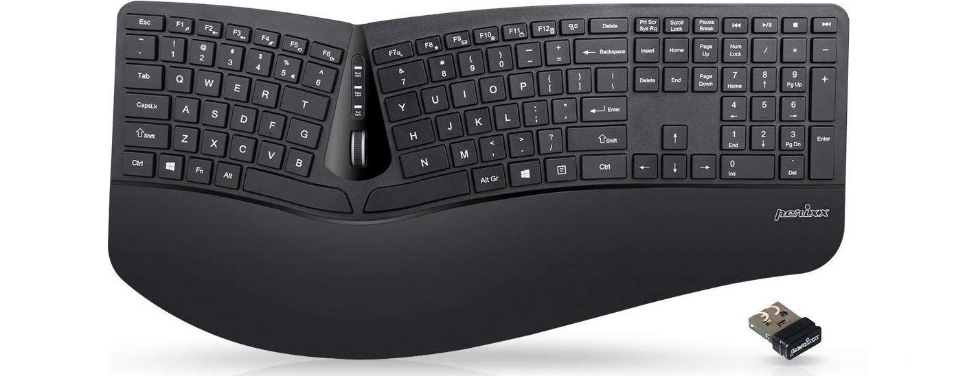 Klawiatura bezprzewodowa Perixx PERIDUO-605 ergonomiczna