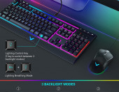 Klawiatura membranowa przewodowa gamingowa Topmate KM11 RGB – zdjęcie 2