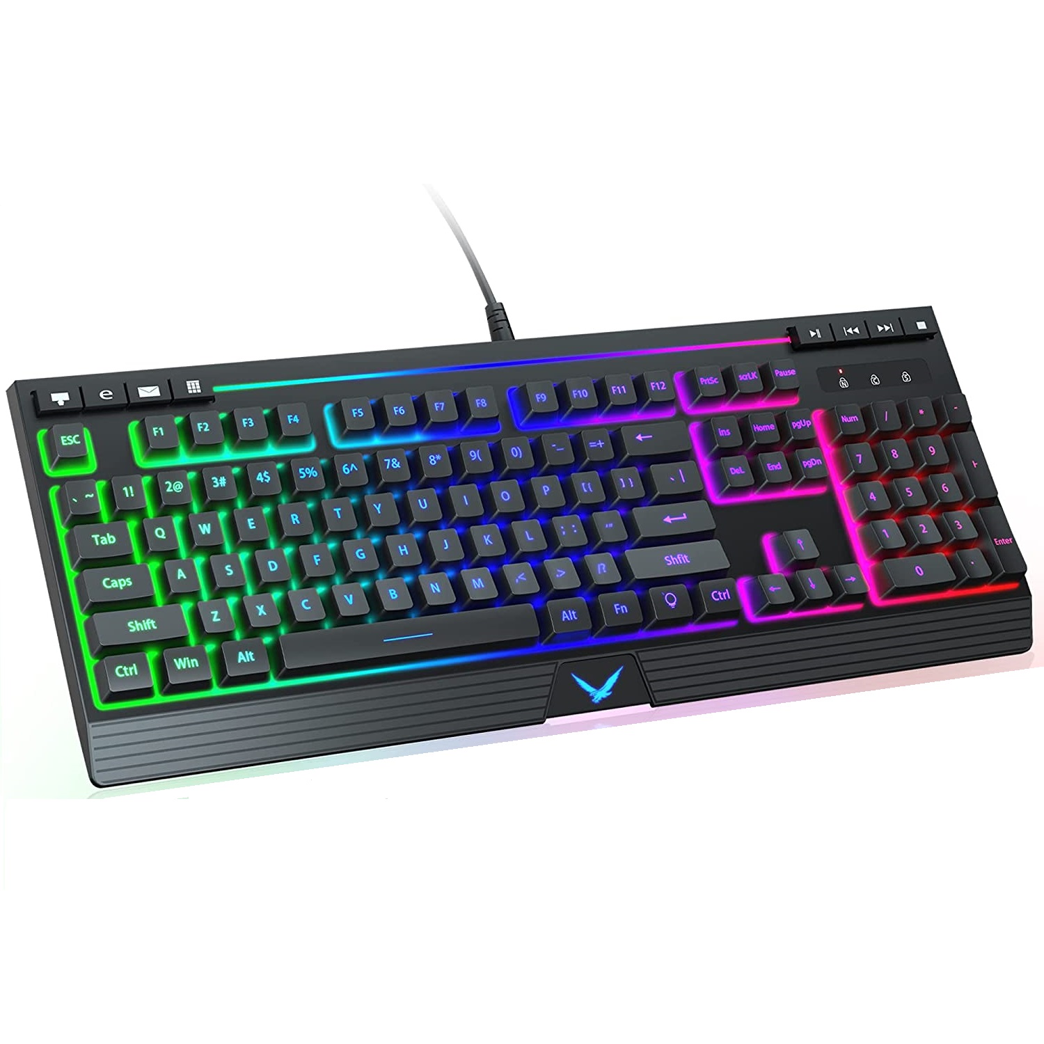 Klawiatura membranowa przewodowa gamingowa Topmate KM11 RGB