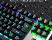 Klawiatura mechaniczna przewodowa gamingowa Eono Blue Switch – zdjęcie 4