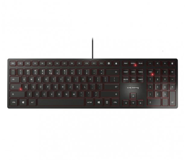Klawiatura przewodowa CHERRY KC 6000 Slim Apple MacBook MacOS czarna