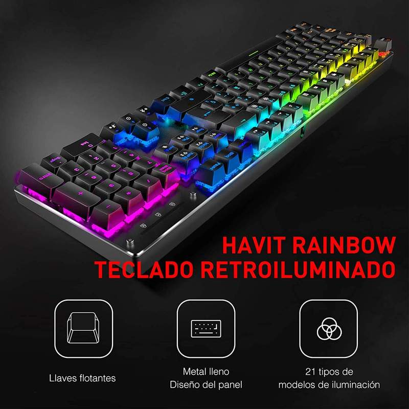 Klawiatura mechaniczna przewodowa Havit KB511L RGB