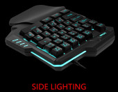 Klawiatura przewodowa jednoręczna BLOODBAT G92 USB PUBG RGB – zdjęcie 2