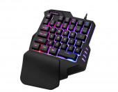 Klawiatura przewodowa jednoręczna BLOODBAT G92 USB PUBG RGB – zdjęcie 1