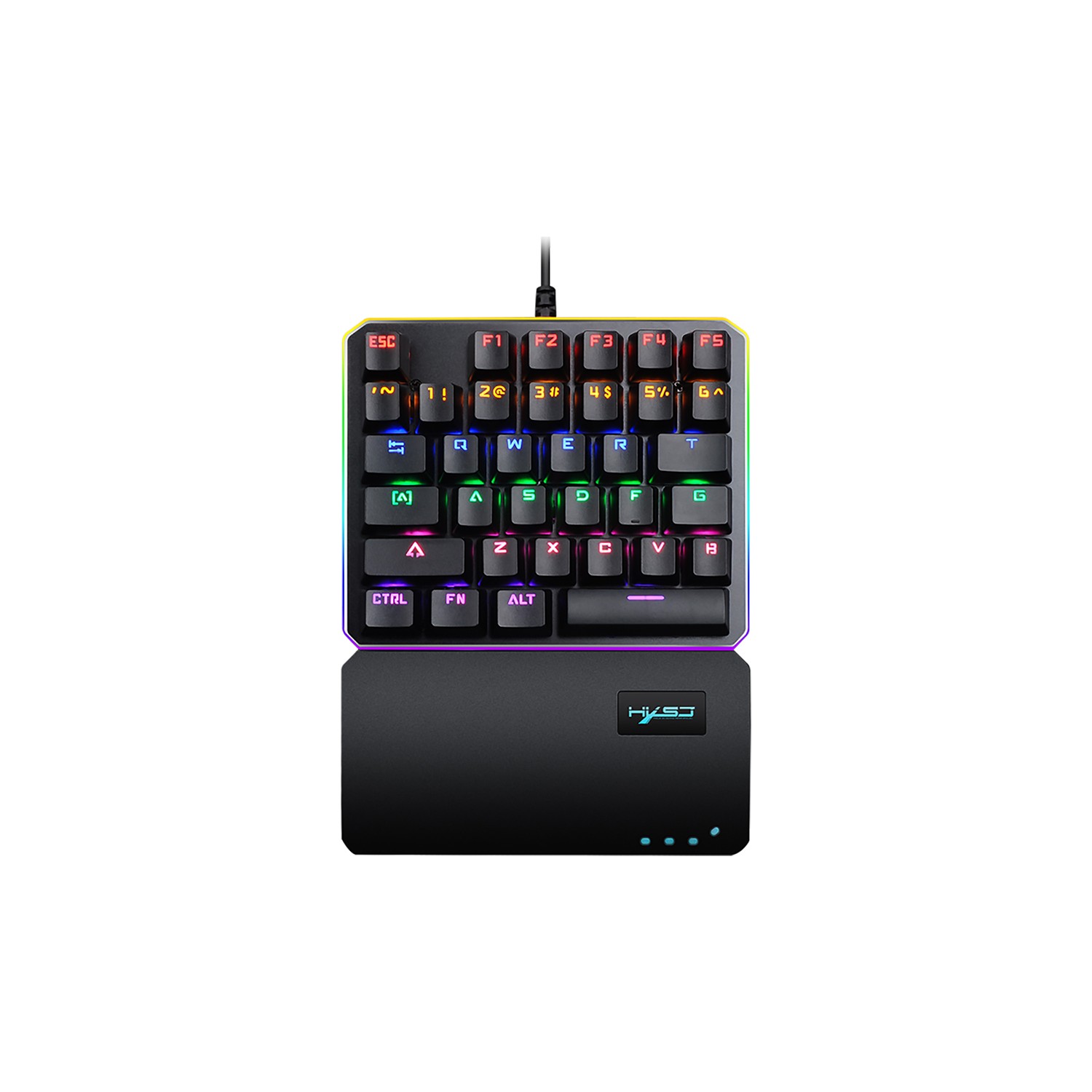 Klawiatura mechaniczna przewodowa gamingowa KeyPad HXSJ V200 RGB
