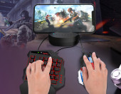 Klawiatura Streaming Ribbon Converter KeyPad HXSJ V500 RGB USB – zdjęcie 2