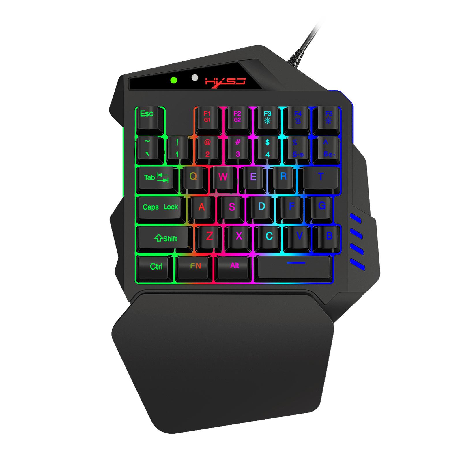 Klawiatura Streaming Ribbon Converter KeyPad HXSJ V500 RGB USB