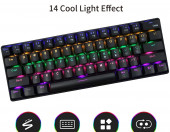 Klawiatura mechaniczna gamingowa 60% DGG 61-keys Blue Switch – zdjęcie 3
