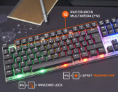 Klawiatura membranowa przewodowa gamingowa The G-LAB COMBO-KEYZ 140 RGB – zdjęcie 3