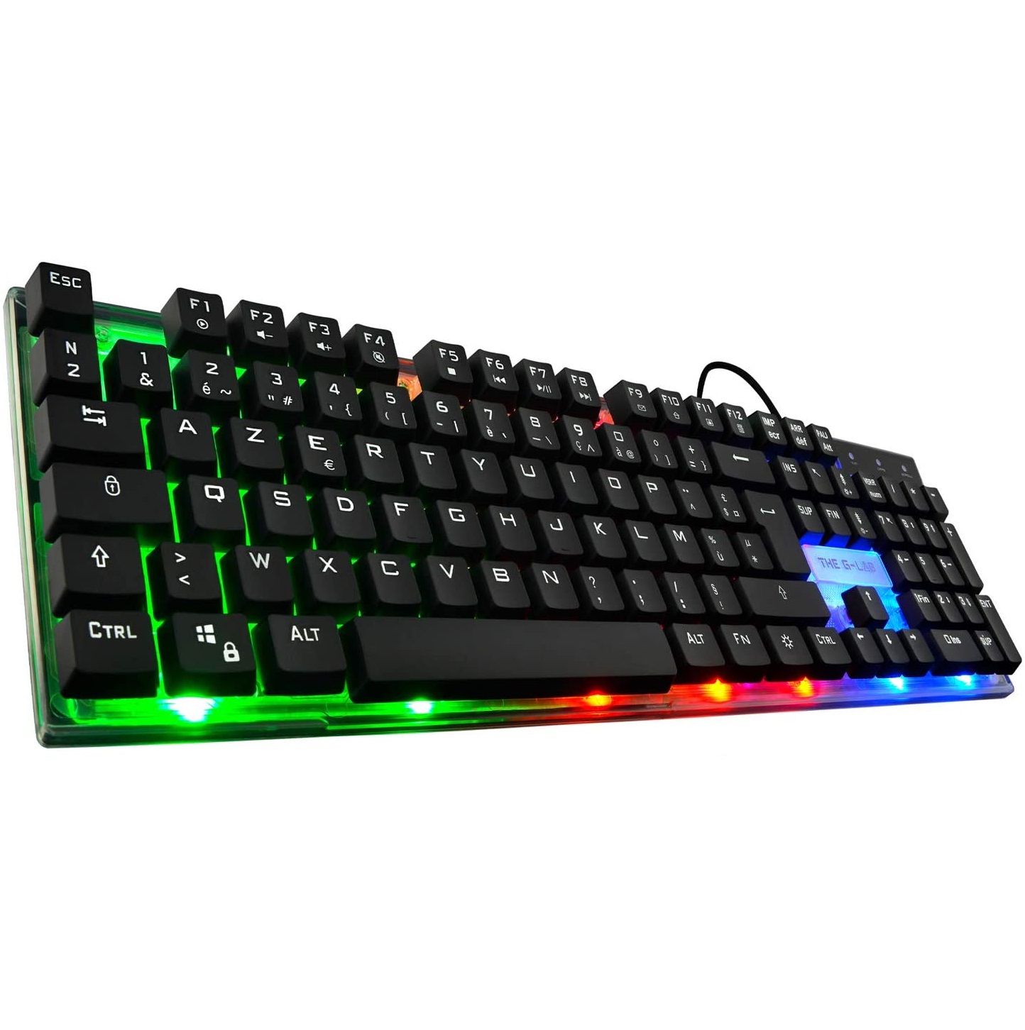 Klawiatura membranowa przewodowa gamingowa The G-LAB COMBO-KEYZ 140 RGB