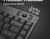 Klawiatura trackball przewodowa Perixx PERIBOARD-505 PLUS – zdjęcie 2