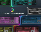 Podświetlana klawiatura Bluetooth Jelly Comb ISJ-ZXKB01 Windows Mac OS – zdjęcie 2