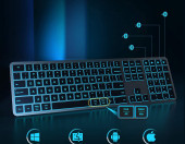 Podświetlana klawiatura Bluetooth Jelly Comb ISJ-ZXKB01 Windows Mac OS – zdjęcie 3