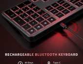 Podświetlana klawiatura Bluetooth Jelly Comb ISJ-ZXKB01 Windows Mac OS – zdjęcie 4