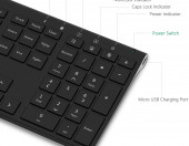 Klawiatura bezprzewodowa Bluetooth Jelly Comb 2.4GHz Ultra Slim Windows – zdjęcie 2