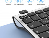 Klawiatura bezprzewodowa SeenDa Nano Bluetooth MacOS PC TV QWERTZ – zdjęcie 3