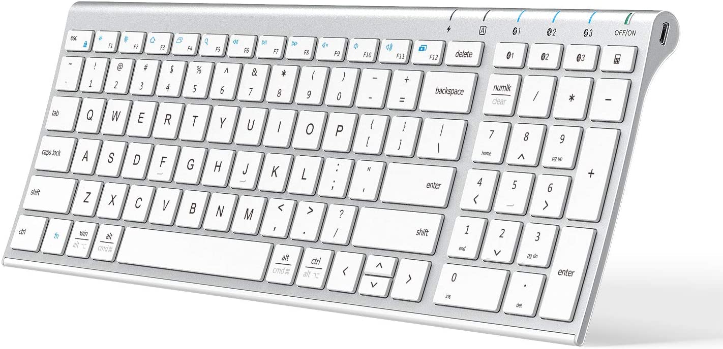 Klawiatura iClever IC-BK10 Bluetooth 5.1 iOS Windows QWERTY