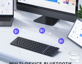 Klawiatura bezprzewodowa SeenDa JP-064BA-2 Bluetooth Mac iOS QWERTZ – zdjęcie 2