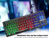 Klawiatura przewodowa gamingowa ZIYOYULANG Rainow Light K16 RGB QWERTY – zdjęcie 1