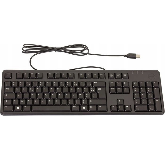 Klawiatura przewodowa Dell QuietKey KB212-B SK-8120 AZERTY czarna