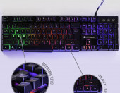 Klawiatura przewodowa gamingowa podświetlana SilverGear RGB QWERTZ – zdjęcie 3