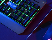 Klawiatura przewodowa gamingowa podświetlana KLIM Lightning V2 AZERTY – zdjęcie 3