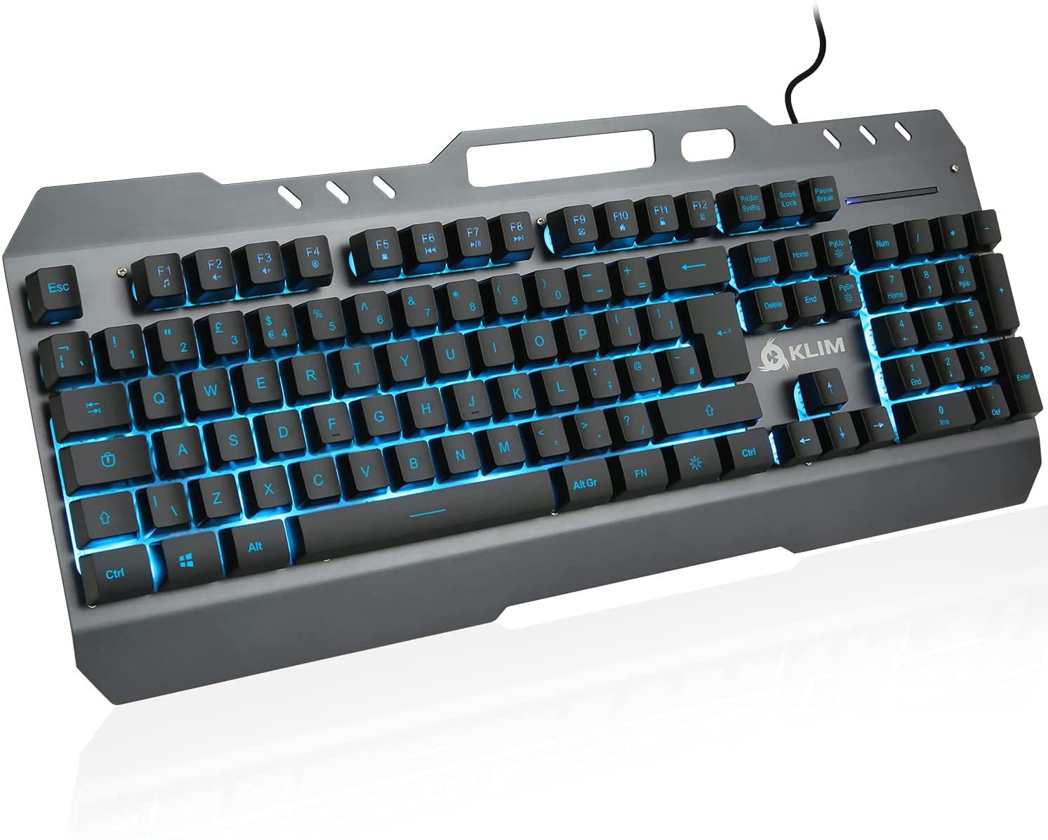 Klawiatura przewodowa gamingowa podświetlana KLIM Lightning V2 AZERTY