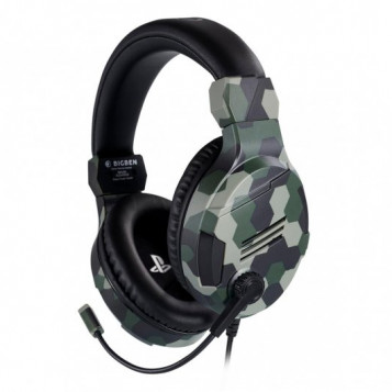 Słuchawki przewodowe nauszne BigBen BB4480Gm do PS4 Camo Green