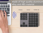 Klawiatura bezprzewodowa numeryczna Yoidesu BT181Pro USB 34 przyciski – zdjęcie 2
