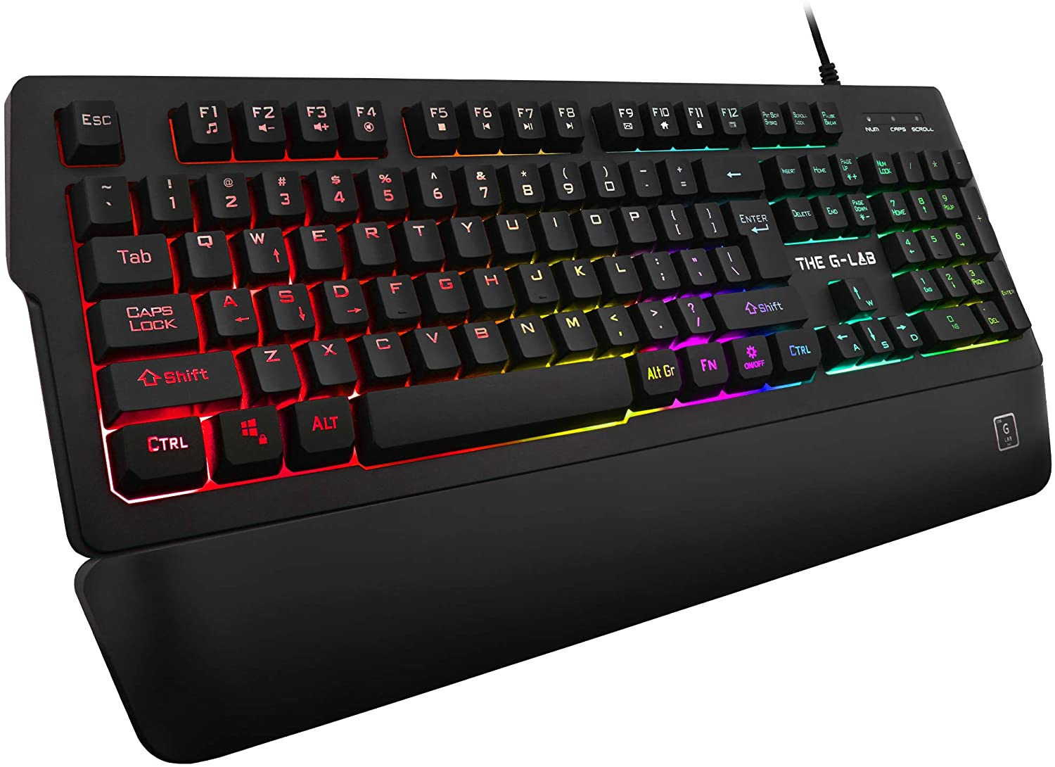 Klawiatura przewodowa biurowa The G-LAB KEYZ-Palladium-IT QWERTY