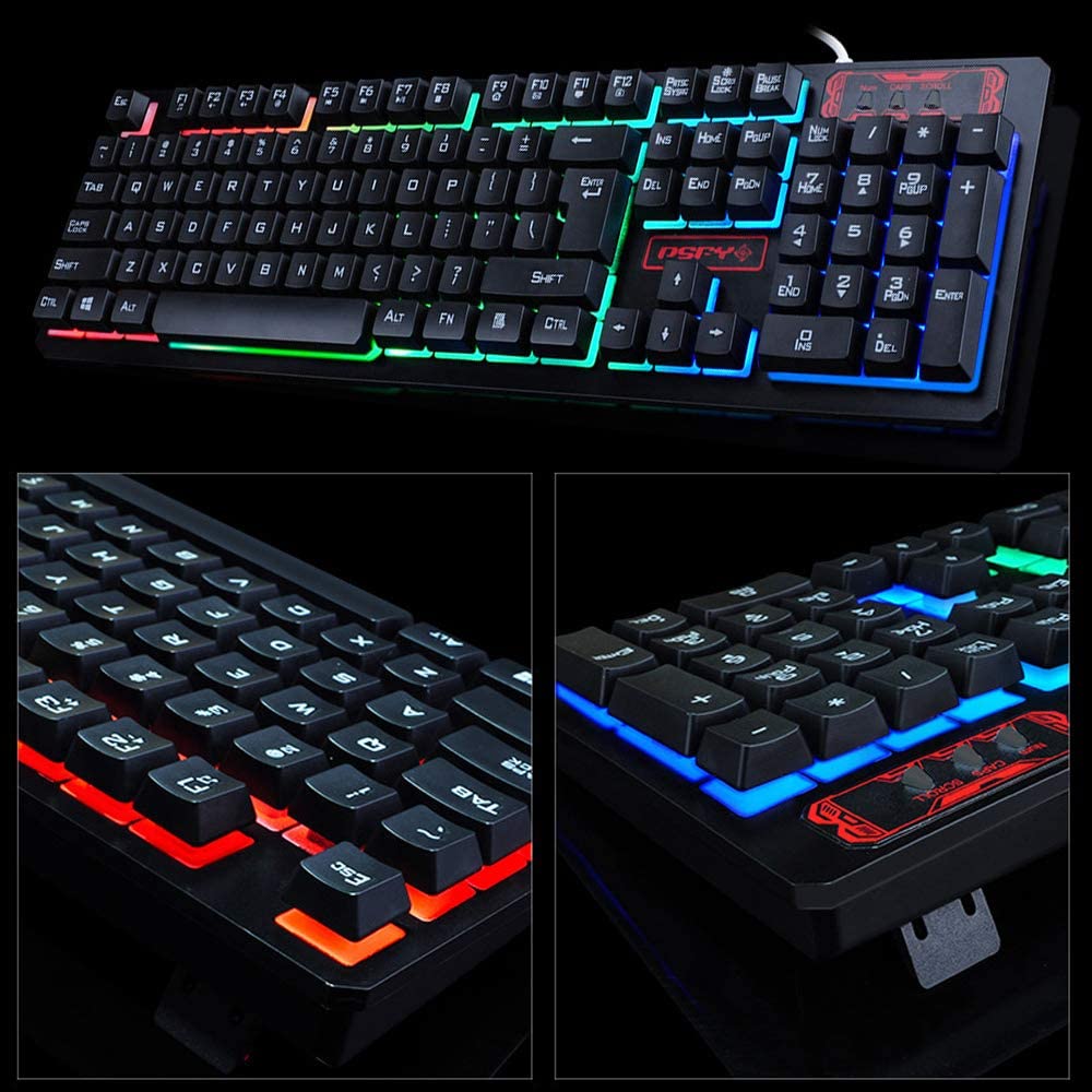 Klawiatura przewodowa gamingowa PSFY K-13 RGB QWERTY