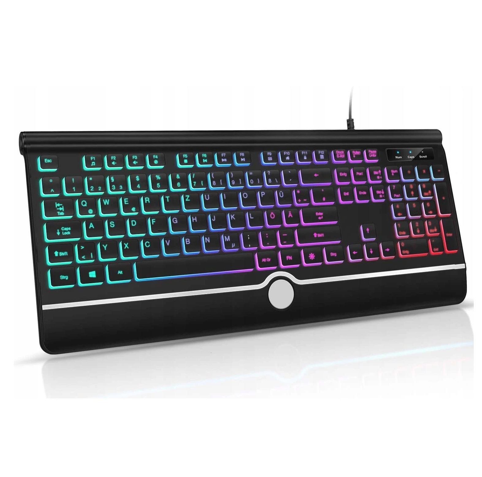 Klawiatura przewodowa gamingowa Jelly Comb IWG-YXFG01 RGB QWERTZ