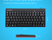 Klawiatura przewodowa USB-C Perixx PERIBOARD-422 QWERTZ Mac Samsung – zdjęcie 3