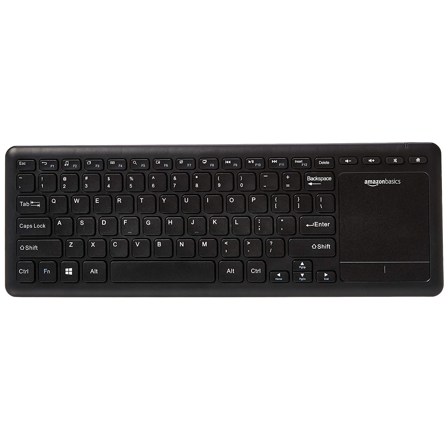 Klawiatura bezprzewodowa Touchpad AmazonBasics SmartTV QWERTY czarny