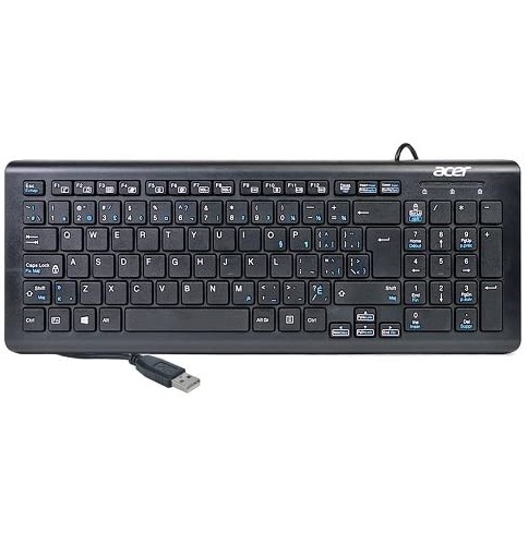 Klawiatura przewodowa biurowa Acer SK-9626 Slim QWERTZ