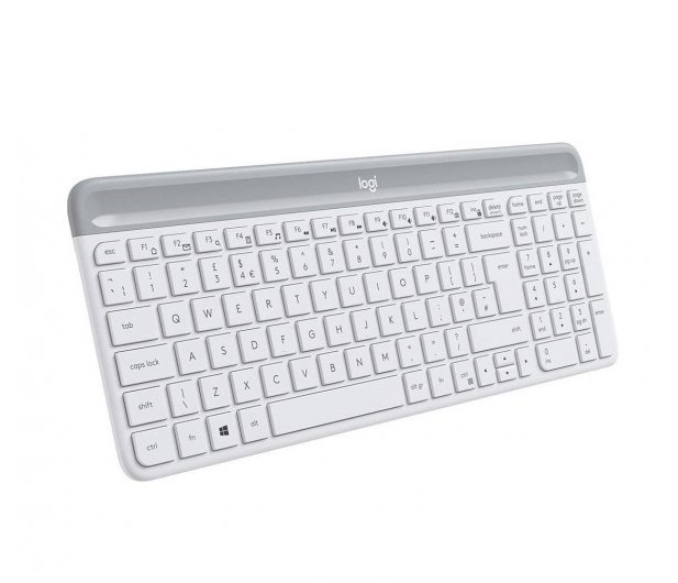 Klawiatura bezprzewodowa Logitech Slim K470 biały