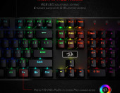Klawiatura mechaniczna przewodowa Redragon K556 RGB QWERTY – zdjęcie 4