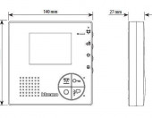 Wideodomofon głośnomówiący Bticino CLASSE 100 V12B Legrand 344502 – zdjęcie 3