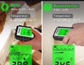 Wilgotnościomierz miernik wilgoci z wyświetlaczem Tavool LCD i baterią – zdjęcie 3