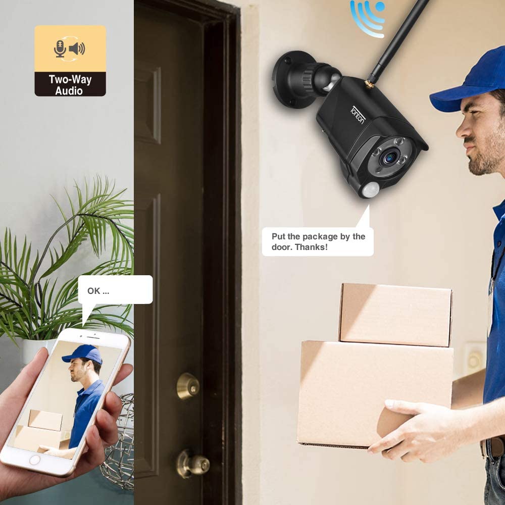 Kamera monitoringu bezprzewodowa IP Tonton PE3020-W 3MP UHD PIR czarny