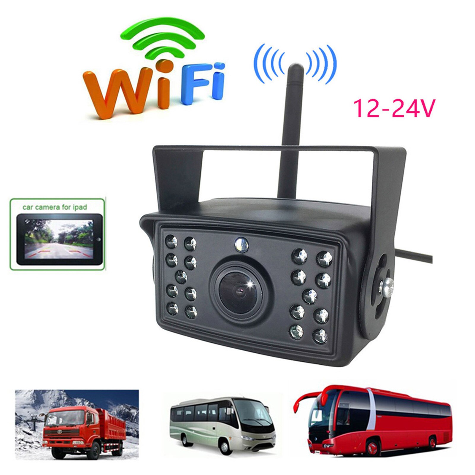 Bezprzewodowa kamera cofania do busa traktora tira WiFi IP67