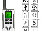 Krótkofalówka Walkie Talkie Retevis RT45 FRS PMR446 – zdjęcie 2
